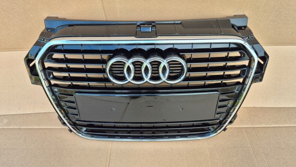 Audi OE GRILL AUDI A1 8X0 10-14 BLACK POŁYSK Решітка радіатора GRILL Audi A1 8X0 10-14 OE 8X0853651 ЧОРНИЙ ГЛЯНЕЦЬ ОРИГІНАЛ НОВИЙ