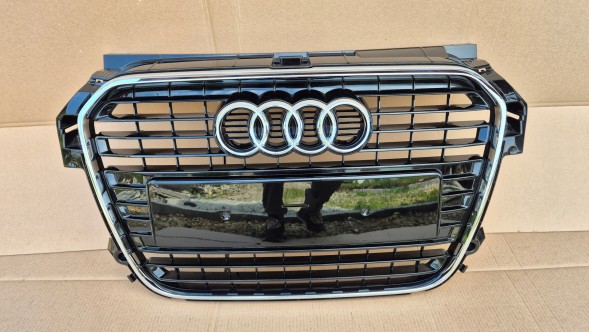 Audi OE GRILL AUDI A1 8X0 10-14 BLACK POŁYSK Решітка радіатора GRILL Audi A1 8X0 10-14 OE 8X0853651 ЧОРНИЙ ГЛЯНЕЦЬ ОРИГІНАЛ НОВИЙ