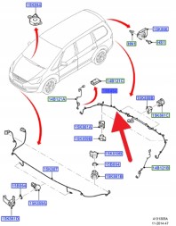 Ford OE ПУЧОК PDC ЗАДНІЙ FORD GALAXY MK2 AG9T-15K868-JG
