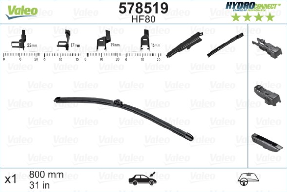 578519 VALEO Склоочисник