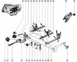 Renault OE Б/у вилки перемикання передач Renault 5 19 OE 7700725908