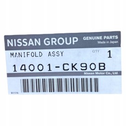 Renault OE 14001-CK90B Впускний колектор двигуна M4R 726 Renault Nissan