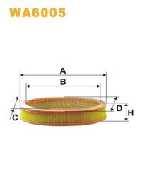 WA6005 WIX FILTERS Фільтр повітряний
