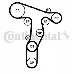 Continental CT1139K3PRO Комплект ременя грм ct1139k3pro continental ctam