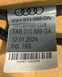 Audi OE 83H971085DN TAB010889GA audi q3 f3 s line wiązka zderzaka przód 83h971085dn czujniki pdc instalacja przedniego zderzaka oem oe КОМПЛЕКТ ПРОВОДКИ ПЕРЕДНЬОГО БАМПЕРА AUDI Q3 F3 S-LINE 83H971085DN + ДАТЧИКИ PDC