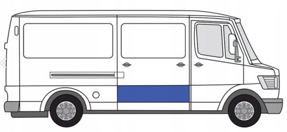 Sam 0007 MERCEDES T1 БІЧНІ ДВЕРІ РОЗСУВНІ 207-410 РЕПЕР.