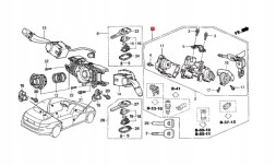 Китай NOWA KOMPLETNA STACYJKA KOMPLET ZESTAW ZAMKÓW DO DRZWI HONDA ACCORD VII 7 CM CN НОВА ПОВНА СТАНЦІЯ ЗАПАЛЮВАННЯ КОМПЛЕКТ НАБІР ЗАМКІВ ДВЕРЕЙ HONDA ACCORD VII 7 CMCN
