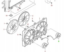 Suzuki OE 17120-67R10 SUZUKI SWIFT MK8 2017 - ПРАВИЙ ДВИГ ВЕНТИЛЯТОРА