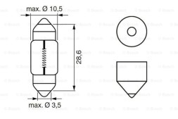 1987302227 BOSCH Автолампа 12V 10W PURE LIGHT