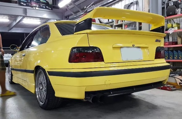 Китай Spoiler Lotka BMW E36 GT CLASS Czarny Połysk Спойлер чорний для BMW E36 GT CLASS, замінник
