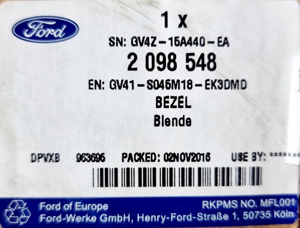Ford OE Ford Kuga Mk1 Центральний тунель Консоль Корпус 7M51-R16E144
