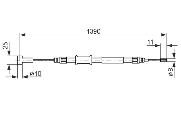 1987482213 BOSCH Трос гальма