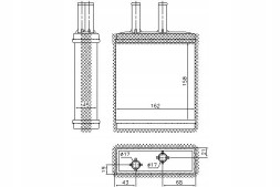 Nissens NIS77505/RS1 Обігрівач nissens 60836010 83006010 + комплект зіткнення #23
