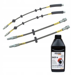 PiterParts 061315000 Гальмівні шланги в сталевому обплетенні FORD MONDEO Mk3 00-07 передні + задні PL