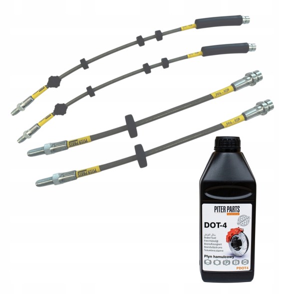 PiterParts 061315000 Гальмівні шланги в сталевому обплетенні FORD MONDEO Mk3 00-07 передні + задні PL