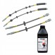 PiterParts 061315000 Гальмівні шланги в сталевому обплетенні FORD MONDEO Mk3 00-07 передні + задні PL