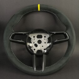 Porsche OE 992.419.091 EDA 37 , 992419091EDA37 Porsche 992 Panamera Macan Taycan Cayenne Кермо CARBON RACE-TEX 36см