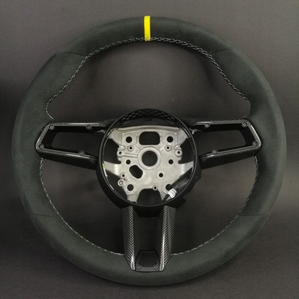 Porsche OE 992.419.091 EDA 37 , 992419091EDA37 Porsche 992 Panamera Macan Taycan Cayenne Кермо CARBON RACE-TEX 36см
