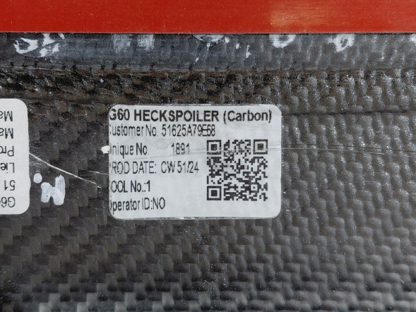 BMW OE 5A79E68 01 Задній спойлер BMW 5 G60 CARBON PRO 5A79E68 НОВИЙ