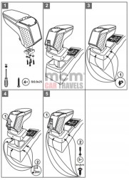 Rati V10104 Підлокітник VW GOLF VII 7 2012- | ARMSTER 2 Чорний