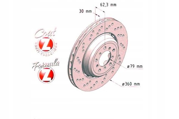 Zimmermann 150.3457.70 Диски zimmermann фронт - bmw 1 e82 1m 150.3457.70
