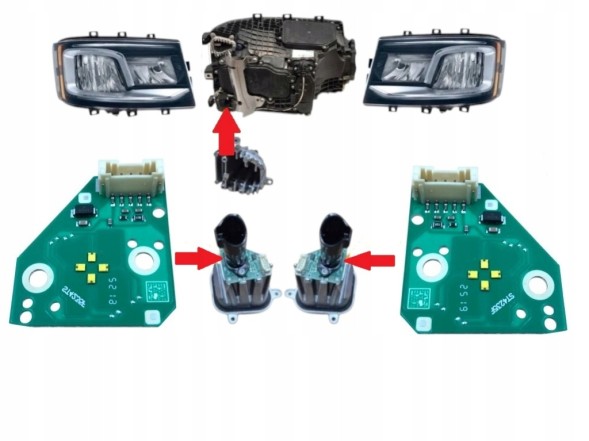 ВОЛЛЕР H.169/207/37.+H.169/207/38. Плитка модуля правої лівої світлодіодної лампи денного водіння для scania ntg s r g p l