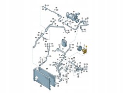 Volkswagen OE 03C121008H Насос для води охолоджуючої рідини з прокладкою vw oe