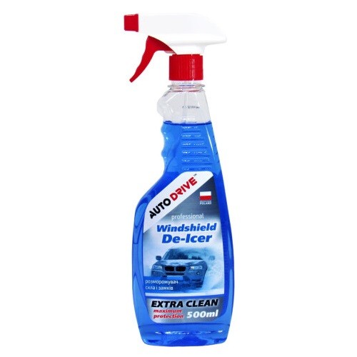 AD0051 AUTO DRIVE Розморожувач скла і замків AUTO DRIVE Windshield DE ICER 500 ml