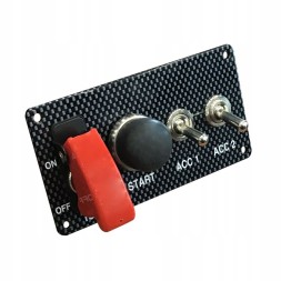 QMS QMSPANCAR-2 Стартова панель CARBON QMS (2 перемикачі)