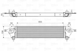 Valeo 818589 Радіатор охолодження повітря intercooler 818589 valeo
