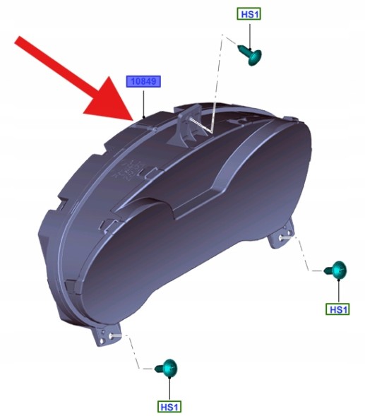 Ford OE AB39-10849-PA, AB3Z10849AY ЛІЧИЛЬНИК ГОДИННИК ДИЗЕЛЬ FORD RANGER 2011-2015 OEM 2044373 _ AB39-10849-PA