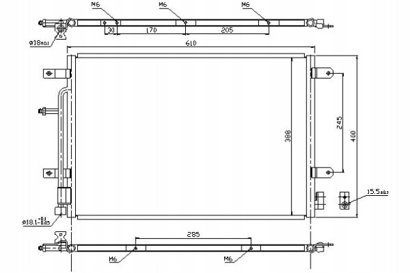 Nissens 86219236 NIS Nis940139 охолоджувач кондиціонера audi a4 2.7d/3.0d + помічник водія #33