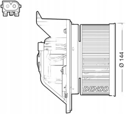 Denso DEA05005 Повітродувка вентилятор припливу dea05005 denso mini