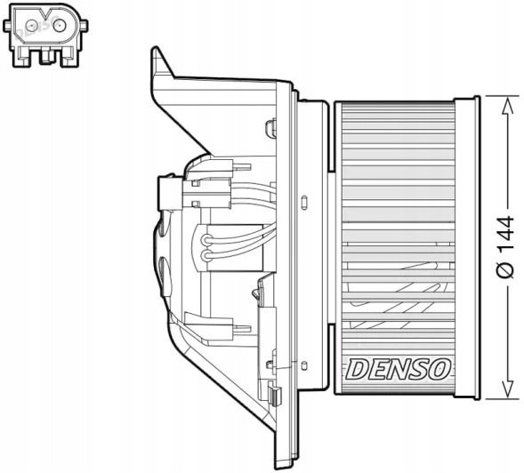 Denso DEA05005 Повітродувка вентилятор припливу dea05005 denso mini