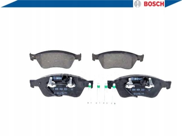 Bosch PRO/0 986 494 200 BOS Гальмівні колодки vw фронт a8 phaeton 02- з датчиком + асистент зіткнення #34