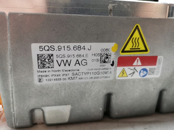 Volkswagen OE 5QS915684J, DWP534019OE Оригінальний зарядний пристрій високої напруги VW Audi Seat Skoda 5QS915684J