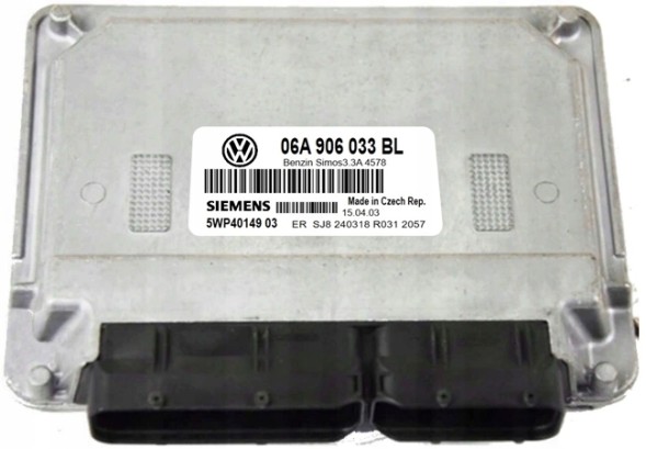 Siemens 06A906033BLIMMO OFF КОМП'ЮТЕР ECU VW 06A906033BL 5WP4014903 IMMO OFF