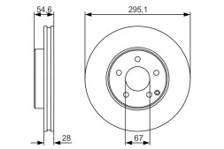 0986479R99 BOSCH Гальмівний диск
