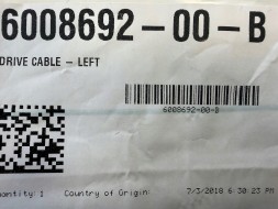 Tesla S 2012-2021 ліва напрямна люка скла 6008692-00-B НОВА