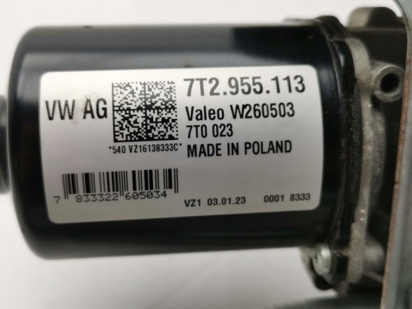 Volkswagen OE 7T2955113, DWP7T2955113OE Механізм склоочисника VW T7 7T2955113 Новий оригінал
