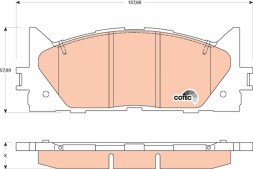 GDB3429 TRW Комплект гальмівних колодок дискові