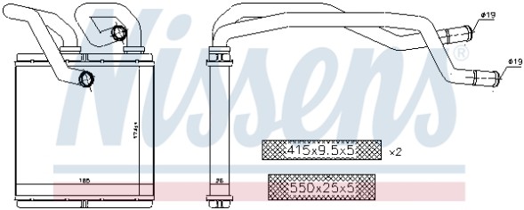 72216 NISSENS Радіатор салону