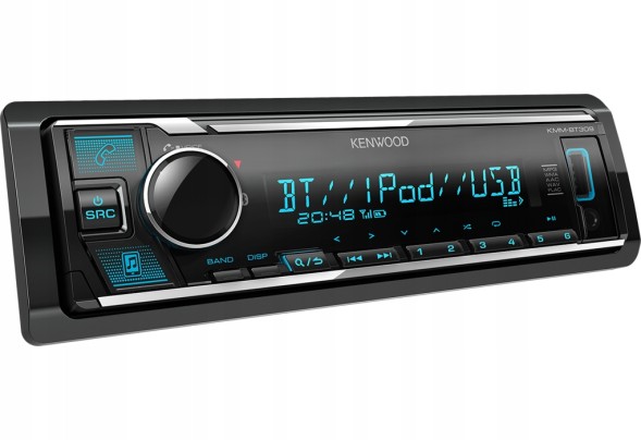 Kenwood Автомобільне радіо Kenwood KMM-BT309 1-DIN USB/AUX/BT