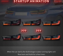 VLAND 20D2911E mhm Комплект задніх ліхтарів Vland Full Led Neon Oled Tuning Bmw 3 g20 g80 2019-2024