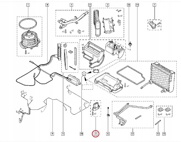 Renault OE 7701207452 + 2X6052KST-1 Вентилятор салону повітродувка espace iv оригінал + 2 резистори