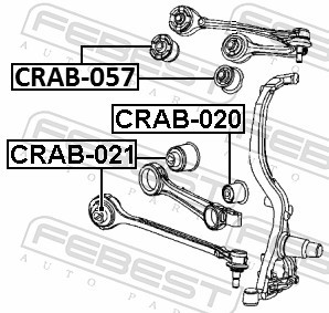 CRAB 021 FEBEST Сайлентблок