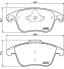 P61117 BREMBO Комплект гальмівних колодок з 4 шт дисків