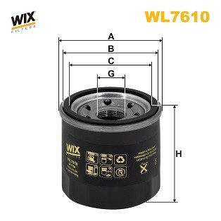 WL7610 WIX FILTERS Фільтр оливи