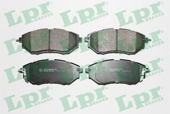 05P1402 LPR Комплект гальмівних колодок з 4 шт дисків