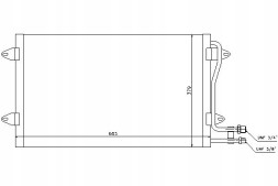 Nissens 86219909 NIS Nis94258 охолоджувач кондиціонера vw lt 28-35 ii, lt + помічник водія #33
